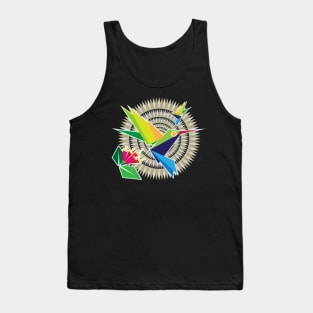 Colorful Hummingbirds Tank Top